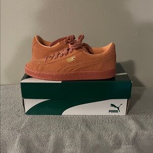 Puma Suede Sneakers in Warm Orange